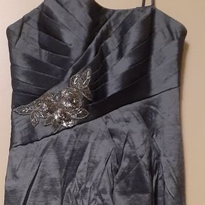 2pc grey formal dress set